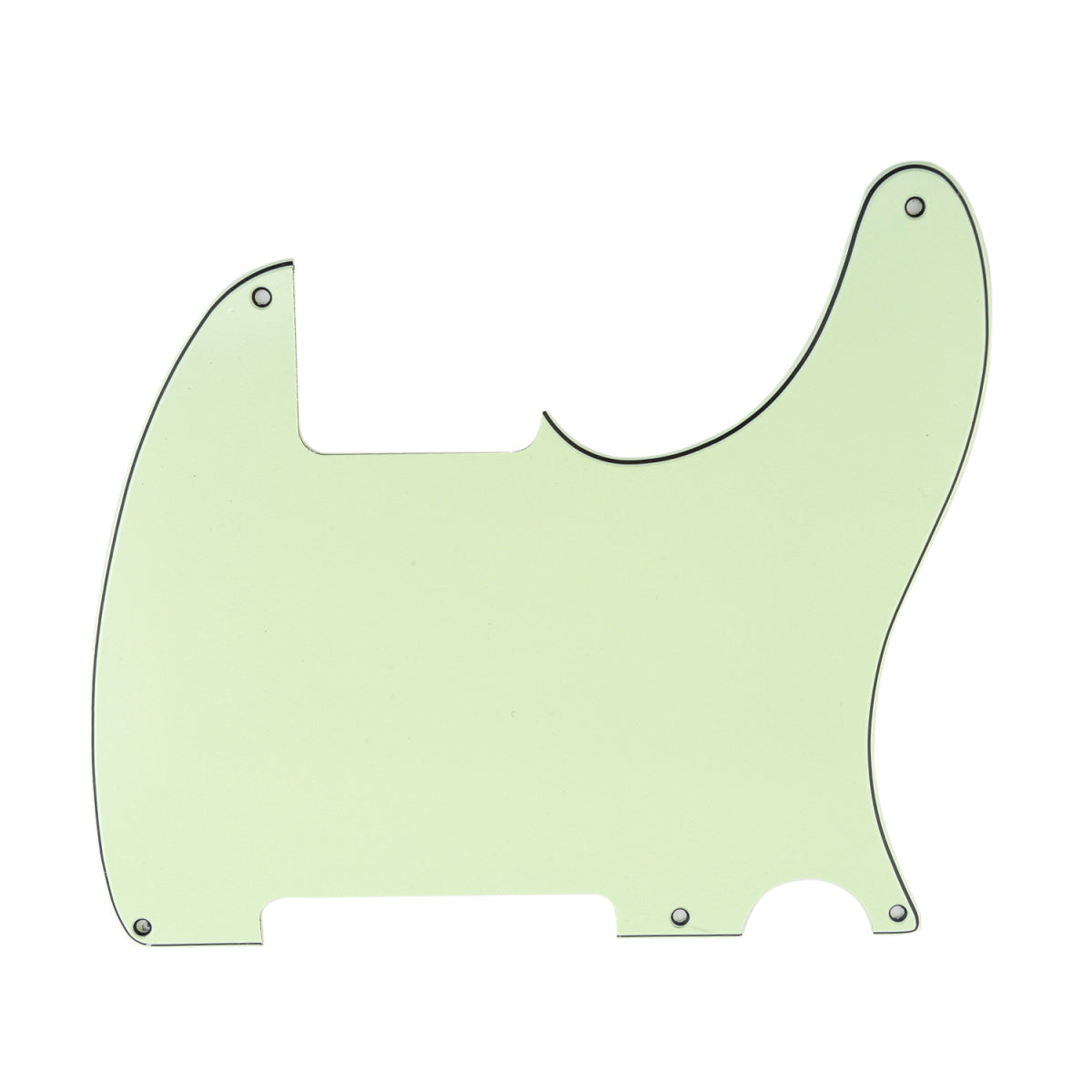 Musiclily 5 Hole Tele Pickguard Blank for Fender USA/Mexican Telecaster Esquire Guitar, 3Ply Mint