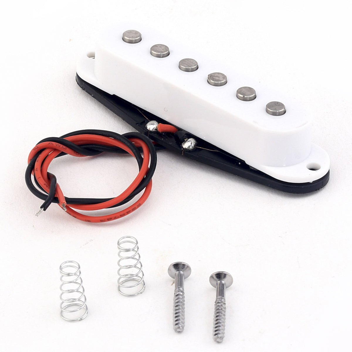 Musiclily Pro 50mm Alnico 5 Single Coil Pickup for Strat Style Guitar Middle, Colorful Covers