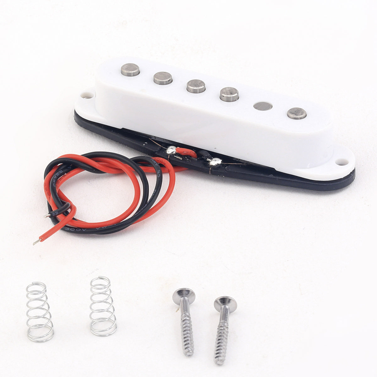 Musiclily Pro 50mm Alnico 5 Staggered Single Coil Pickup for Strat Style Guitar Middle, Colorful Covers