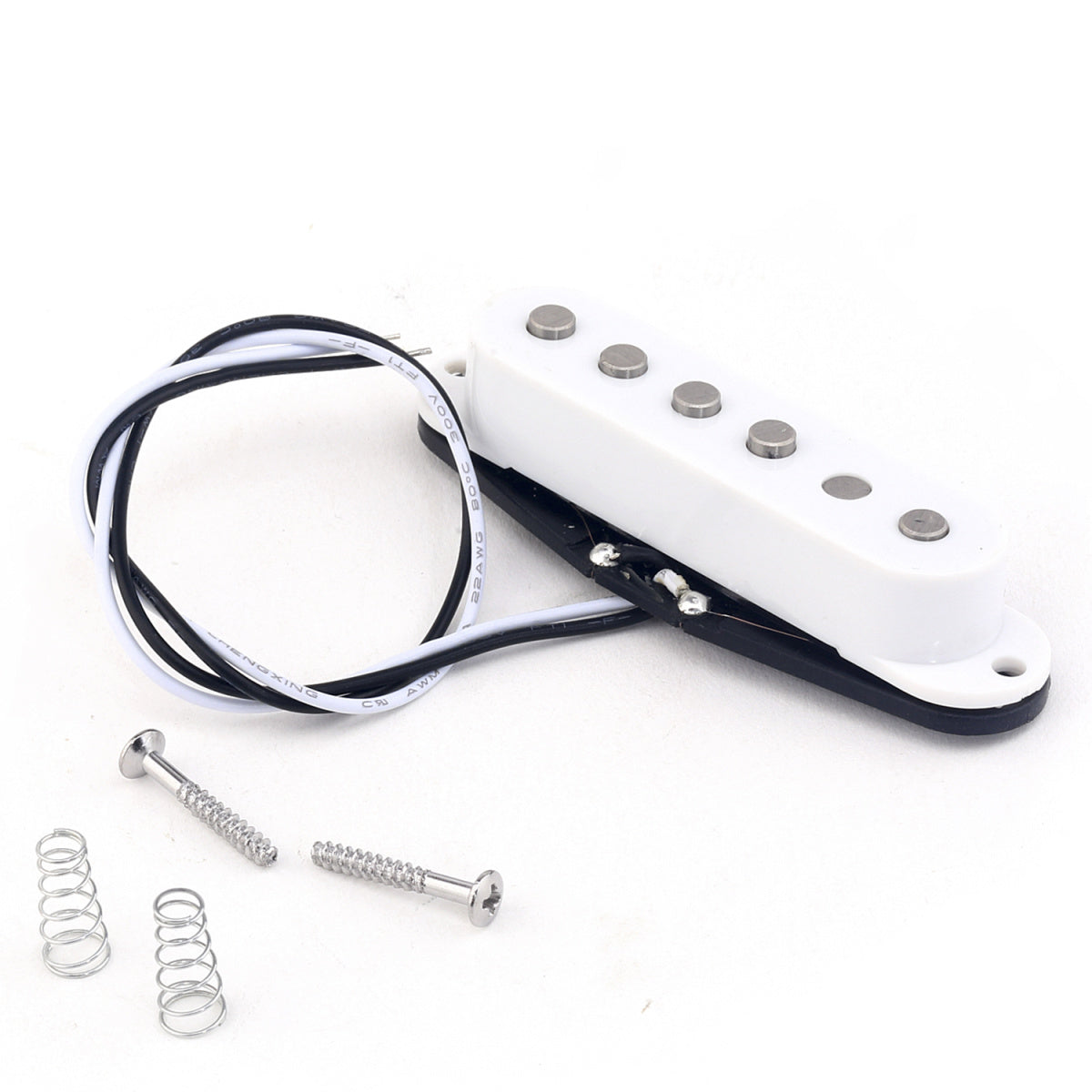 Musiclily Pro 50mm Alnico 5 Staggered Single Coil Pickup for Strat Style Guitar Bridge, Colorful Covers