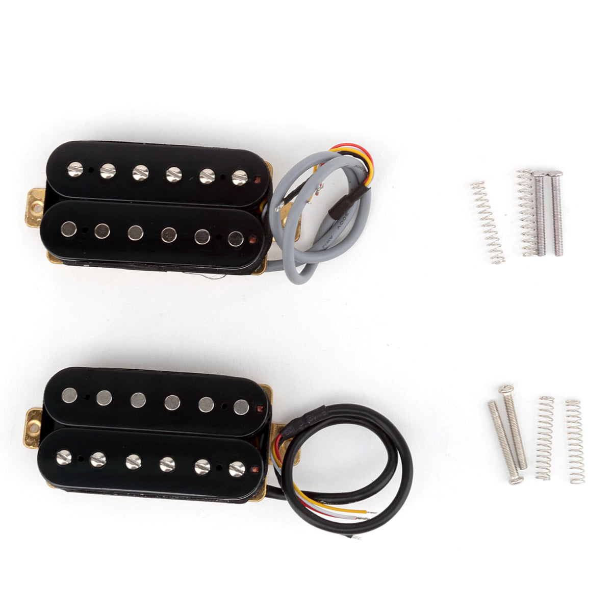 Musiclily Pro 50mm Neck & 52mm Bridge Humbucker Pickups Set for Electric Guitar, Black