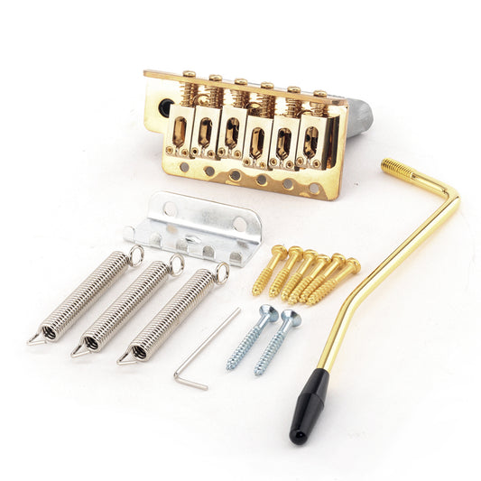 Musiclily Pro 54mm Modern Stratocaster Tremolo Bridge Assembly Set for Strat Style Electric Guitar, Gold