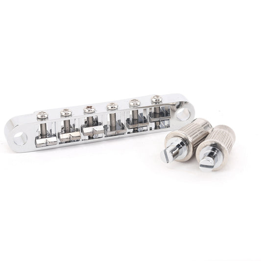 Musiclily Pro 52.5mm Fat TOM Tunematic Bridge for China made Epiphone Les Paul Guitar Replacement, Chrome