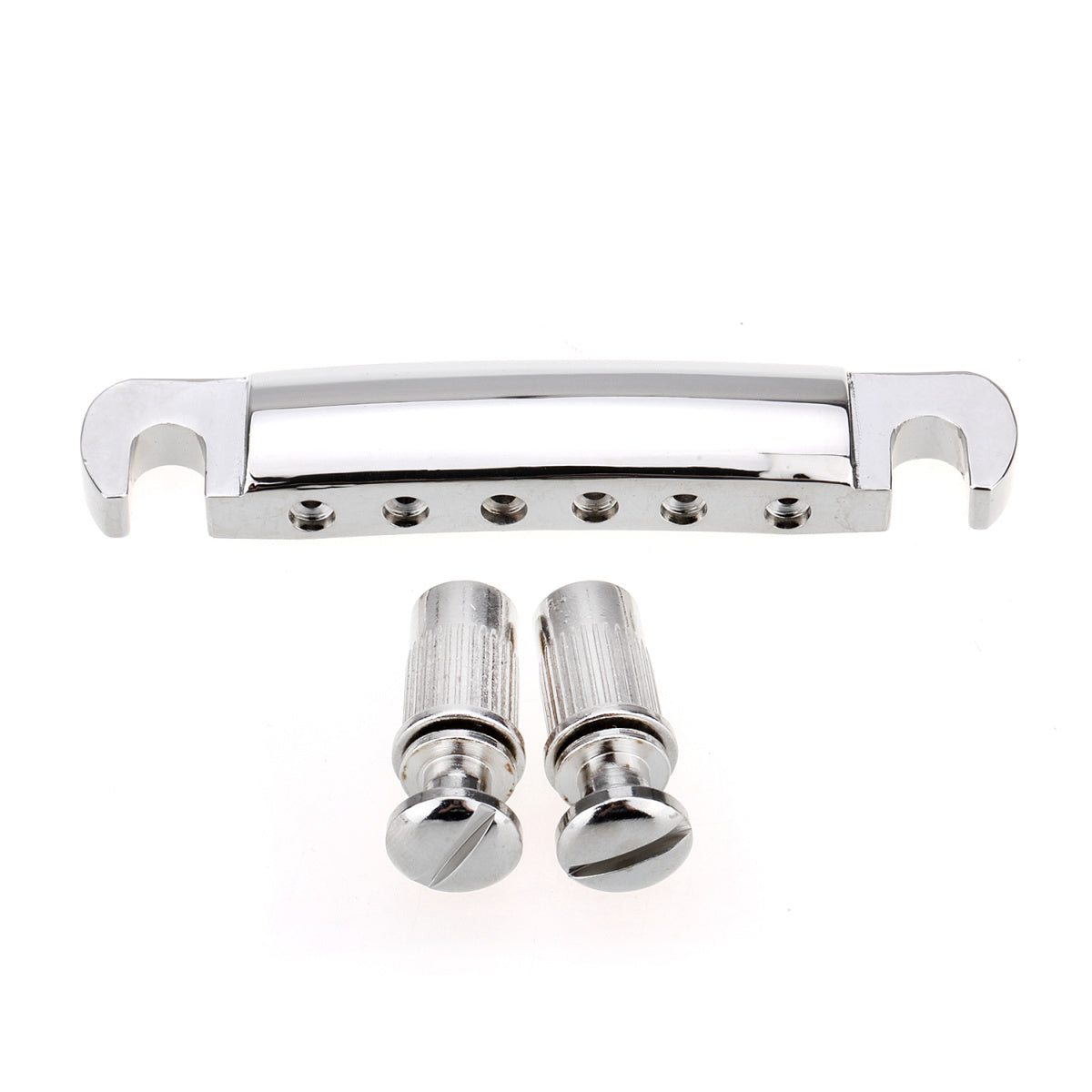 Musiclily Pro 52.5mm TOM Tune-o-matic Tailpiece for China made Epiphone Les Paul Guitar Replacement, Chrome