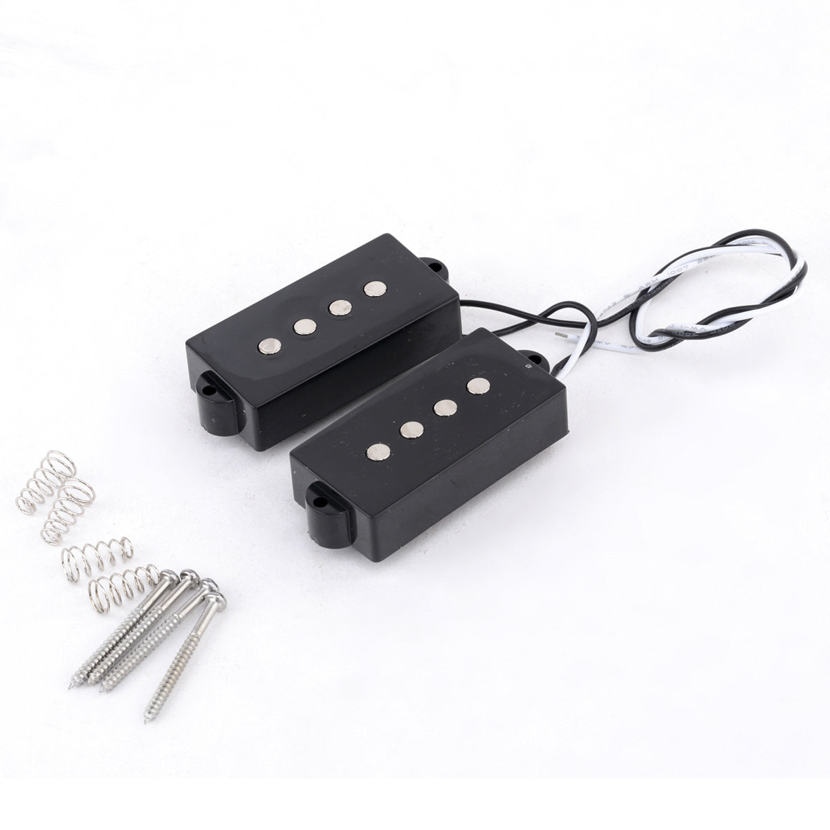 Musiclily Pro Open Type P Bass Pickups Set for 4 String Precision Bass , Black