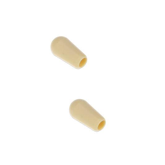 Musiclily Pro Inch Size Thread Plastic Guitar Toggle Pickup Switch Tips for LP Style, Cream(2 Pieces)