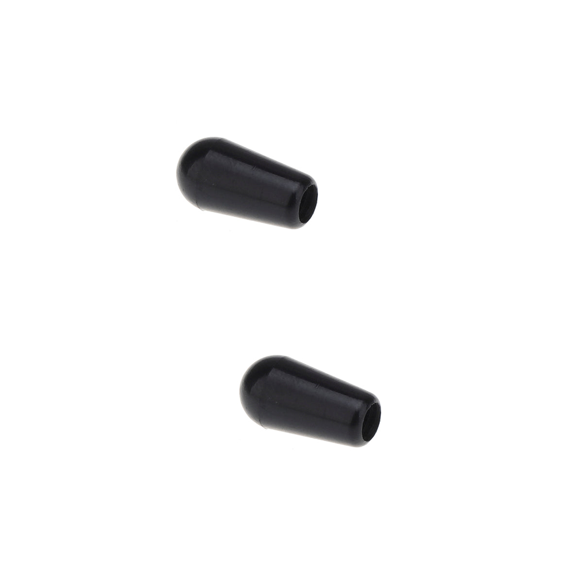 Musiclily Pro Inch Size Thread Plastic Guitar Toggle Pickup Switch Tips for LP Style, Black(2 Pieces)