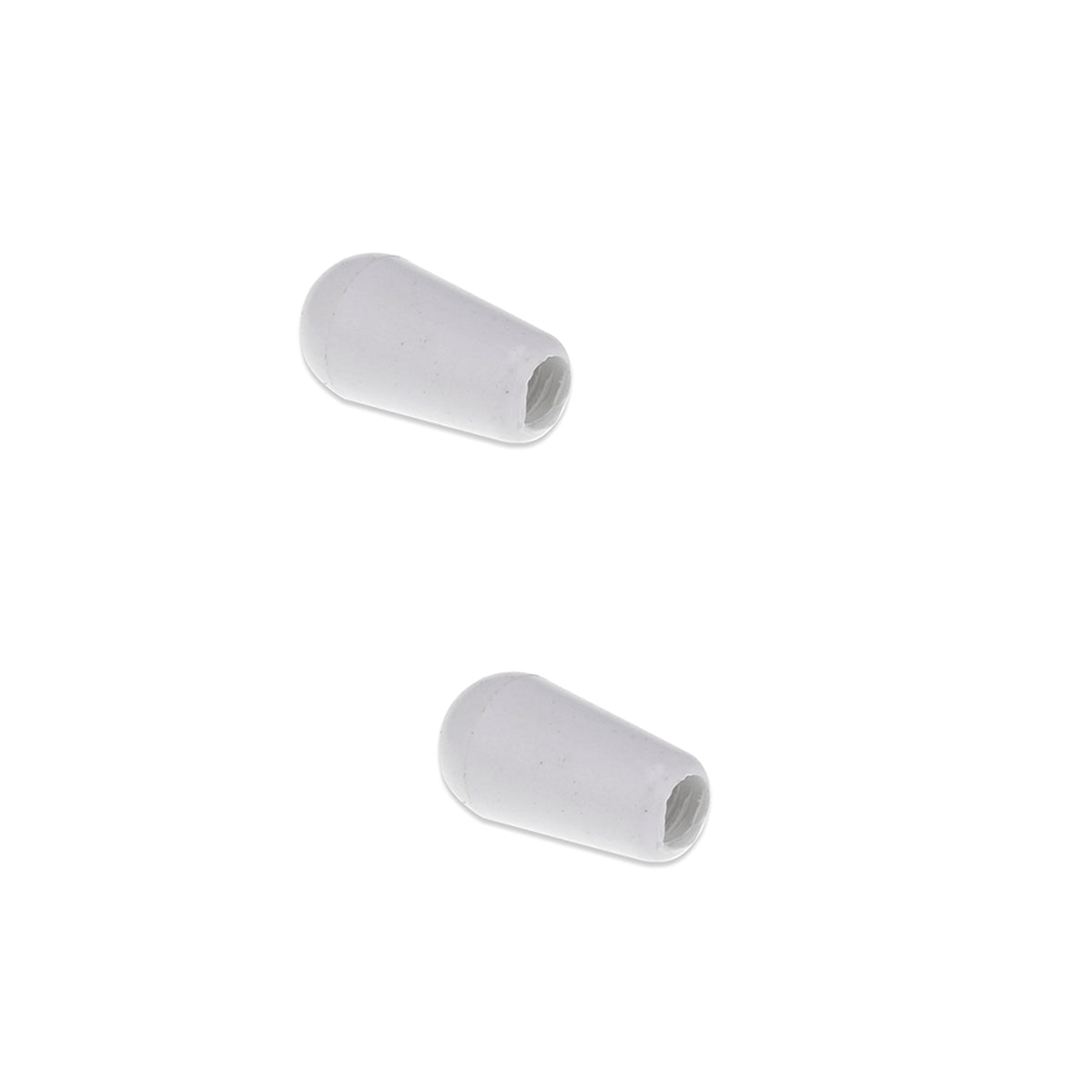 Musiclily Pro Inch Size Thread Plastic Guitar Toggle Pickup Switch Tips for LP Style, White(2 Pieces)