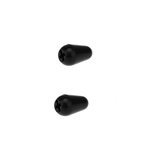 Musiclily Pro Inch Size 5-Way Level Toggle Pickup Switch Tips for Electric Guitar, Black (2 Pieces)