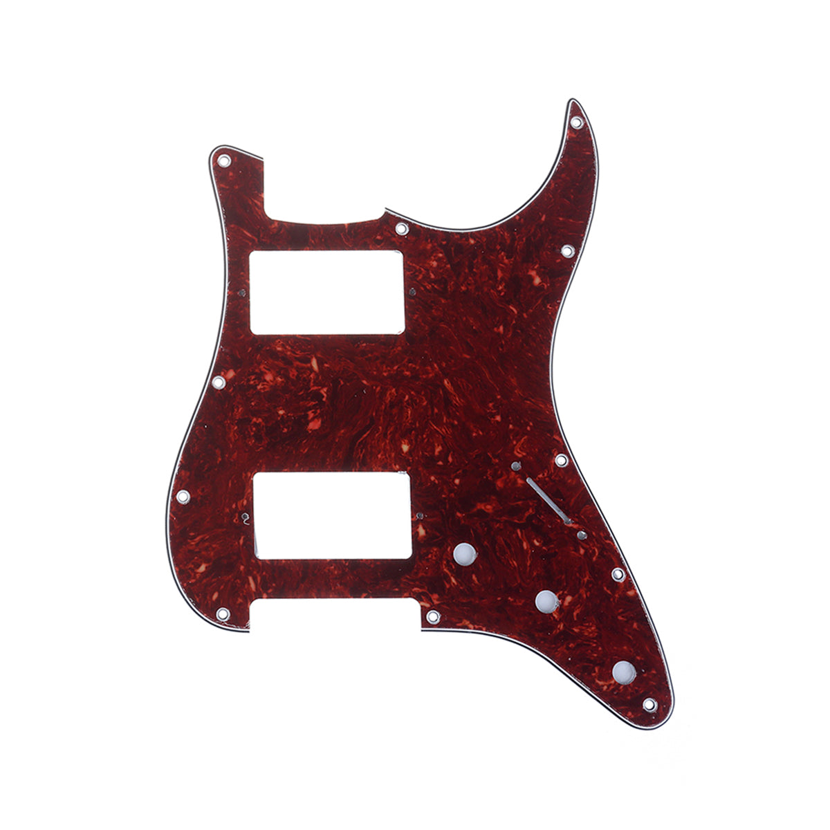 Musiclily Pro 11 Hole Guitar Strat Pickguard HH for American/Mexican Fender Standard Stratocaster Modern Style, 4Ply Vintage Tortoise