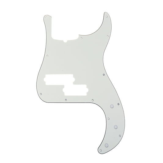 Musiclily Pro 13-Hole Contemporary P Bass Pickguard for Fender Precision Bass American 5-String, 3Ply Parchment