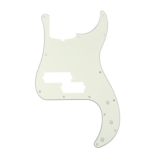 Musiclily Pro 13-Hole Contemporary P Bass Pickguard for Fender Precision Bass American 5-String, 3Ply Ivory