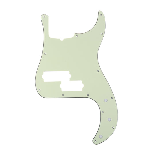 Musiclily Pro 13-Hole Contemporary P Bass Pickguard for Fender Precision Bass American 5-String, 3Ply Mint Green