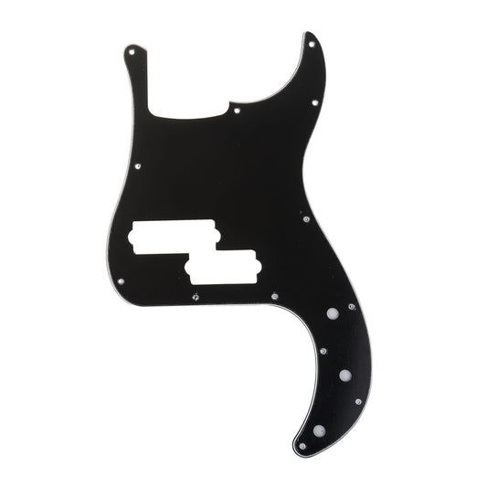 Musiclily Pro 13-Hole Contemporary P Bass Pickguard for Fender Precision Bass Mexican 5-String, 3Ply Black
