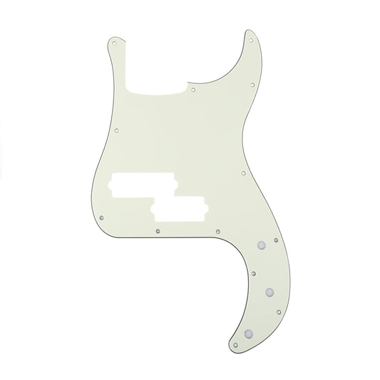 Musiclily Pro 13-Hole Contemporary P Bass Pickguard for Fender Precision Bass Mexican 5-String, 3Ply Ivory