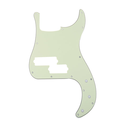 Musiclily Pro 13-Hole Contemporary P Bass Pickguard for Fender Precision Bass Mexican 5-String, 3Ply Mint Green