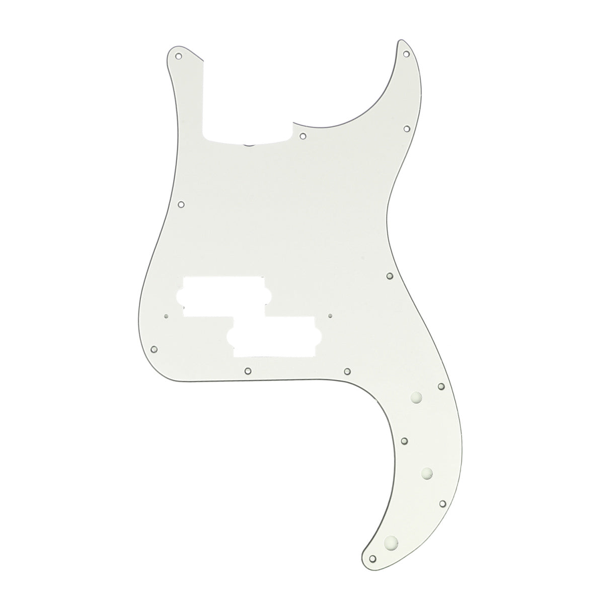 Musiclily Pro 13-Hole P Bass Pickguard for JPN Fender Japan 4-String Precision Bass, 3Ply Parchment