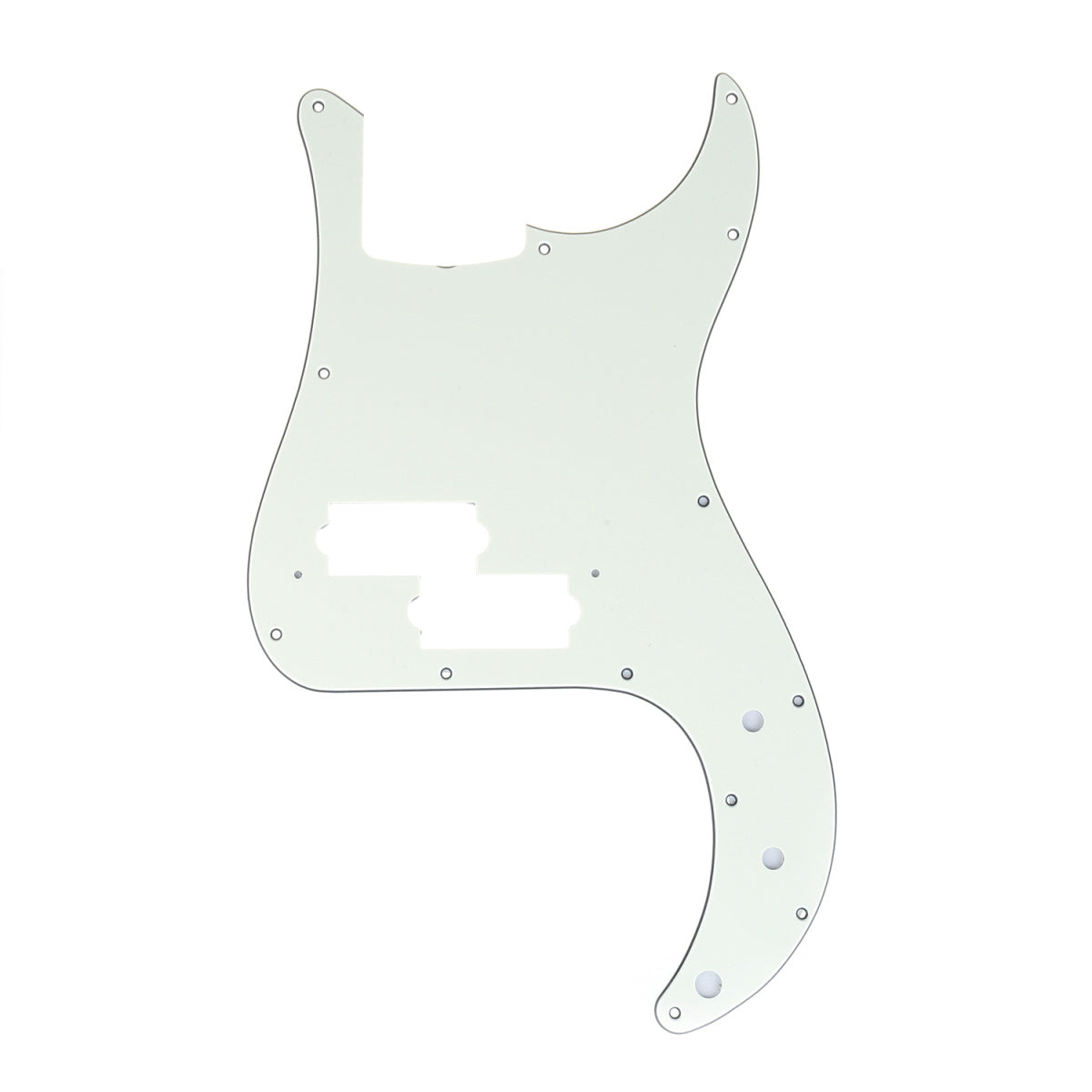 Musiclily Pro 13-Hole P Bass Pickguard for JPN Fender Japan 4-String Precision Bass, 3Ply Ivory