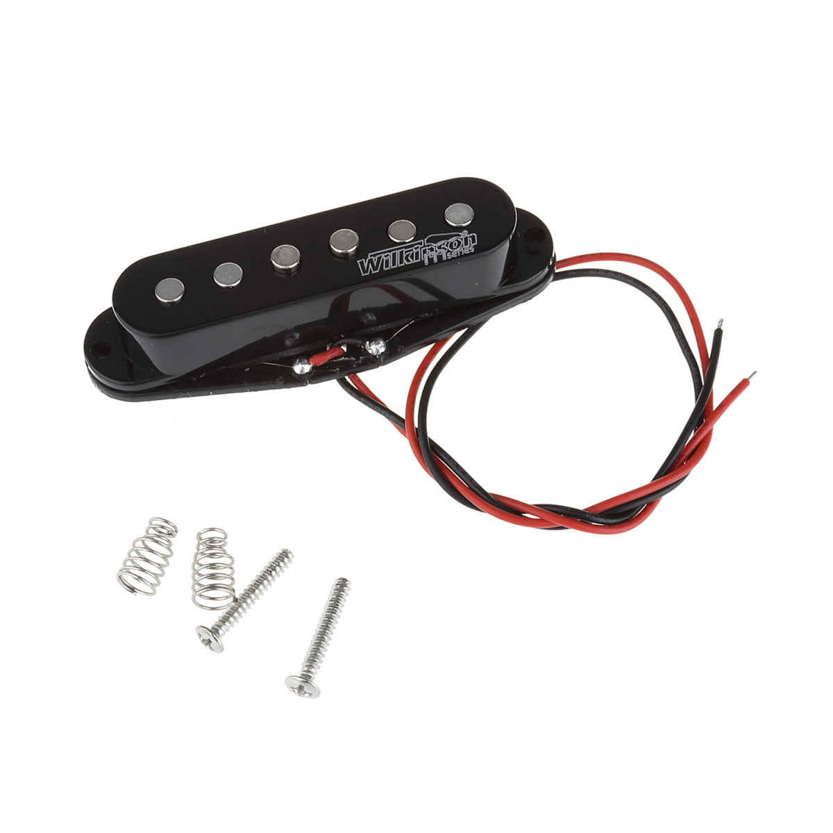 Wilkinson LOW GAUSS Vintage Tone Ceramic Single Coil Pickup for Strat Style Guitar Middle, Black