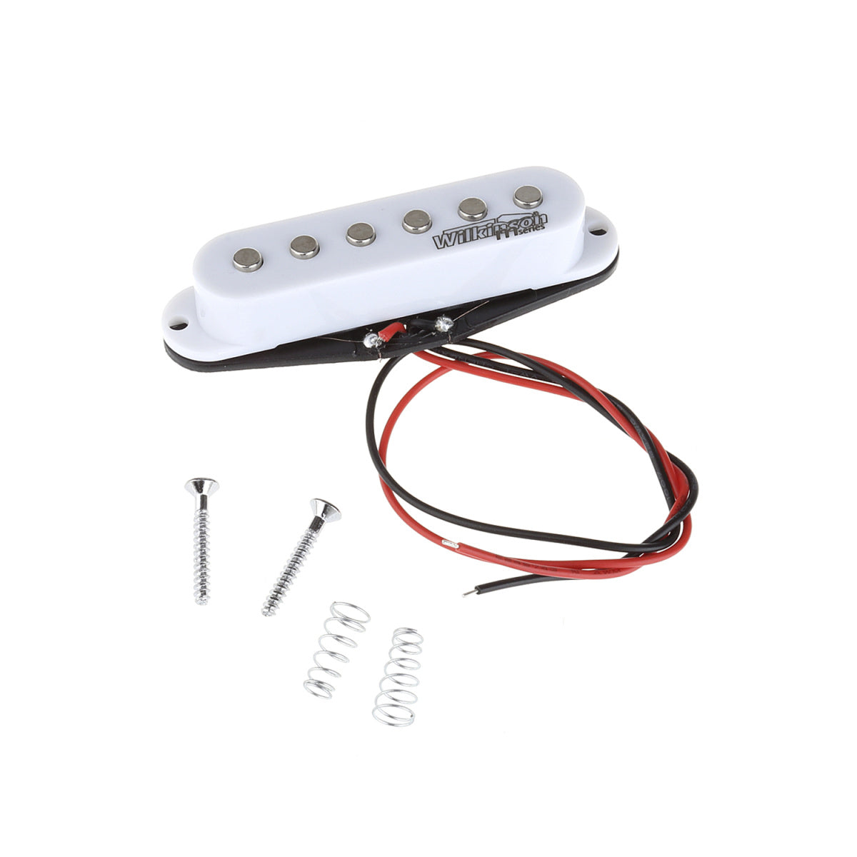 Wilkinson High Output Ceramic Single Coil Pickup for Strat Style Guitar Middle, White
