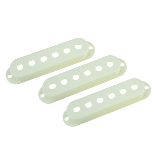 Musiclily Pro Plastic Guitar Single Coil Pickup Covers for USA/Mexico Strat, Mint Green (Set of 3)